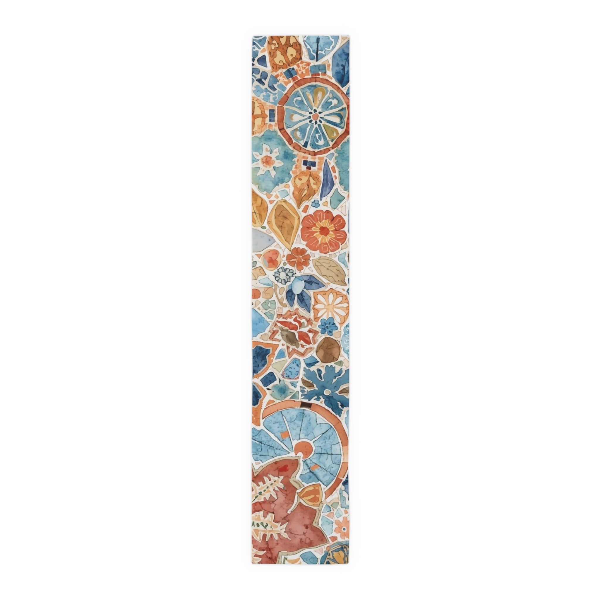 Bohemian Floral Table Runner Cotton Boho Wedding Decor - Rosetta Creative Boutique